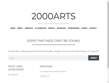 Tablet Screenshot of 2000arts.com